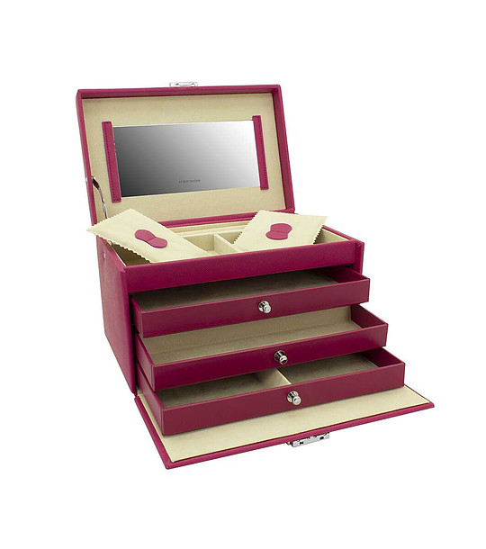 Кутия за бижута на 4 нива в циклама Jolie снимка