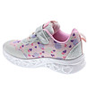 Детски маратонки в розово и сребристо с LED светлини-2 снимка