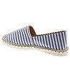 Дамски еспардили на райе в синьо и бяло-2 снимка