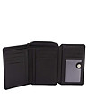 Черен дамски кожен портфейл с RFID защита-2 снимка