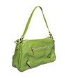 Кожена дамска чанта Linda в зелен нюанс-1 снимка