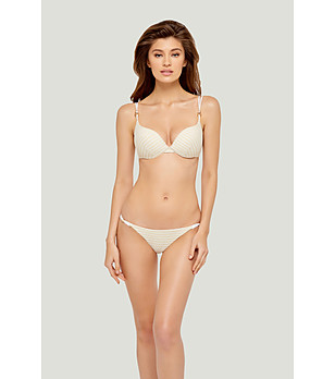 Горнище на бански на райе с повдигащ ефект Viana снимка