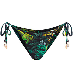 Долнище на бански с флорален принт в зелено Night Jungle снимка