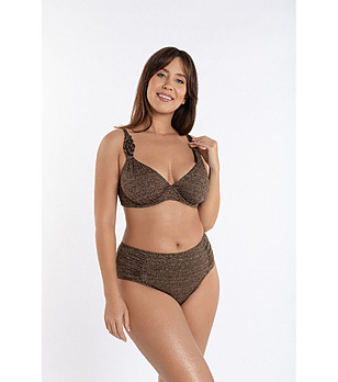 Горнище на бански в кафяв бронз CINNAMON снимка