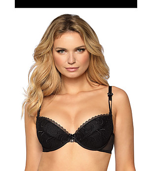 Черен сутиен с повдигащ ефект Anuk снимка