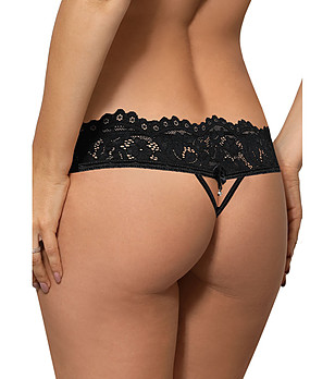 Черни прашки с дантела Newia снимка