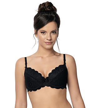 Черен сутиен с повдигащ ефект Termena снимка