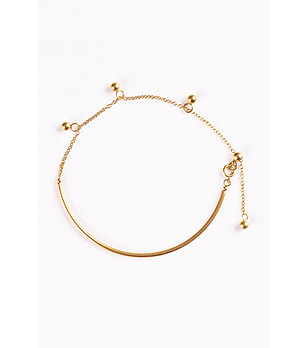 Дамска позлатена гривна с висулки Alarice снимка