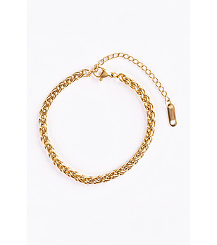 Позлатена дамска гривна с ефектна верижка Lavoni снимка