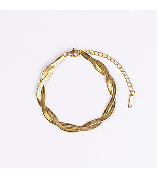 Стила позлатена дамска гривна Liana снимка