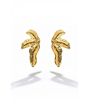 Дамски обеци със златно покритие Lamilia снимка