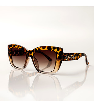 Дамски слънчеви очила Chloe в кафеви нюанси снимка