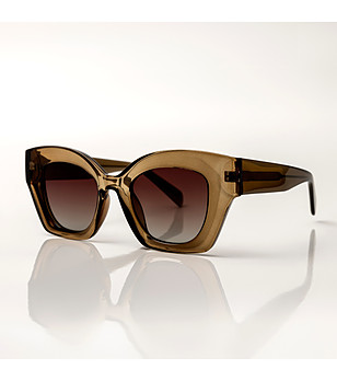 Поляризирани дамски слънчеви очила в цвят камел Eliana снимка