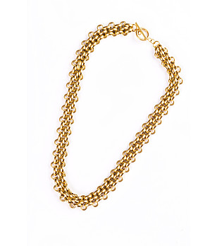 Дамско позлатено колие  снимка