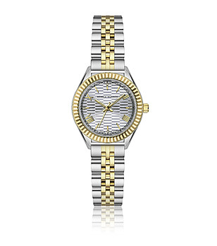 Дамски часовник в сребристо и златисто снимка