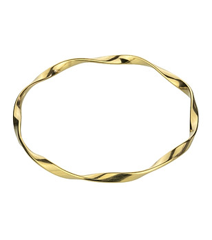 Стилна дамаска позлатена  гривна Jemima снимка