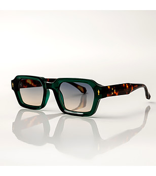 Дамски слънчеви очила в зелено и хавана Everly снимка