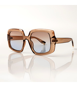 Ефектни дамски слънчеви очила Natalie в кафяв нюанс снимка