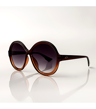 Обли дамски слънчеви очила в кафяв нюанс Jade снимка