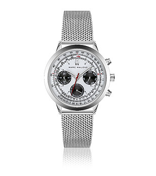 Мъжки часовник в сребристо  снимка