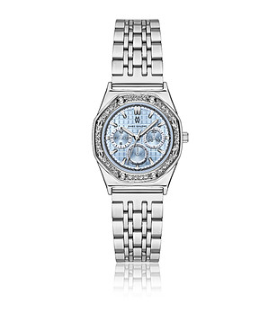 Дамски сребрист часовник снимка