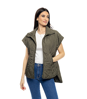 Дамска грейка в цвят каки Leona снимка