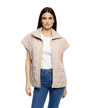 Дамска светлобежова грейка Leona снимка