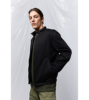 Черно мъжко памучно яке Andrew снимка