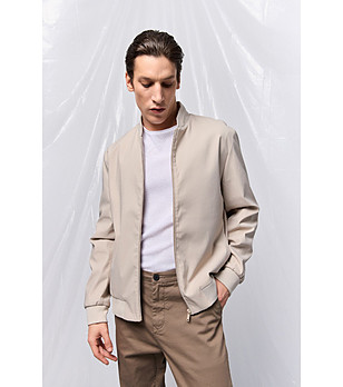 Светлобежово мъжко яке Chino снимка