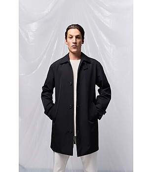 Черен мъжки шлифер Conrad снимка