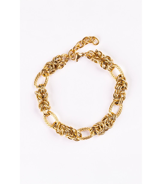 Дамска гривна със златно покритие снимка