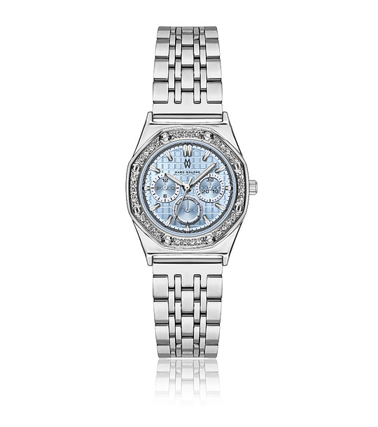 Дамски сребрист часовник снимка