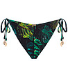 Долнище на бански с флорален принт в зелено Night Jungle-1 снимка