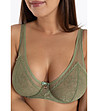 Зелен сутиен с меки чашки Modern muse -2 снимка