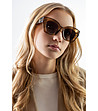 Поляризирани дамски слънчеви очила в цвят камел Eliana-2 снимка