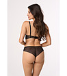 Черни памучни бикини от дантела Lorain-1 снимка