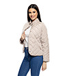Дамско бежово капитонирано яке Lora-2 снимка
