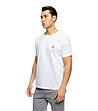 Бяла памучна мъжка тениска Brant-2 снимка