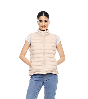 Бежова дамска грейка Zina снимка