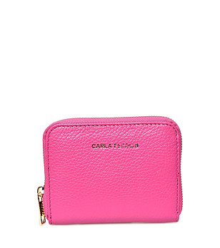 Розов дамски кожен портфейл Alenia снимка