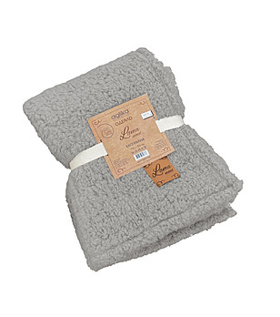 Меко одеяло в сиво 150х200 см от еко вълна снимка