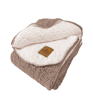 Meкo oдеяло Soft and Cozy в бежово и екрю 150/200 см снимка