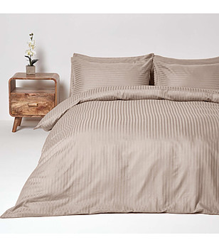 Спален комплект Роял сатен 4 части капучино 220x240 см снимка