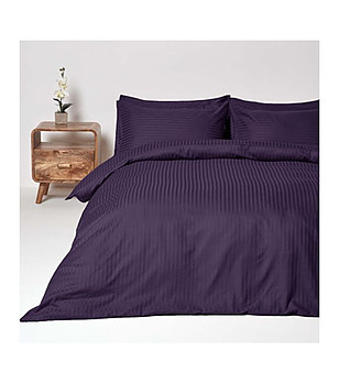 Спален комплект Роял сатен 4 части в тъмнолилаво 220x240 см снимка
