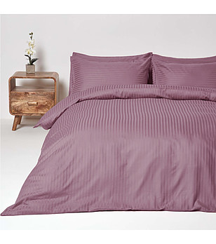 Спален комплект Роял сатен 5 части в лилав нюанс 220х240 см снимка