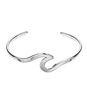 Ефектна дамска сребриста гривна Wavelle снимка