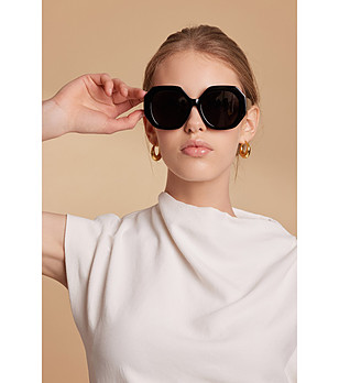 Поляризирани дамски черни слънчеви очила POSH снимка