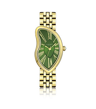 Дамски часовник със златист циферблат Old money снимка