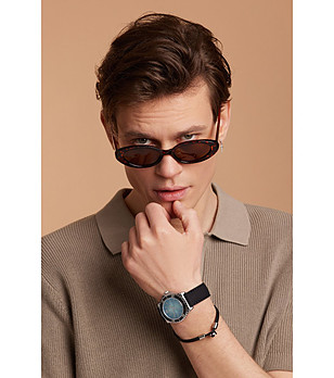 Слънчеви unisex очила в цвят хавана с ретро дизайн REBECCA снимка