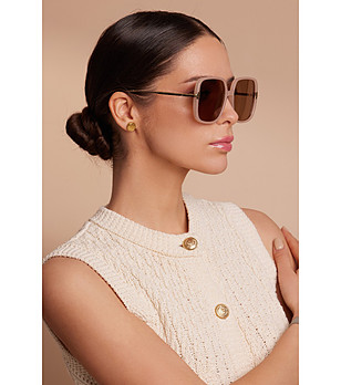 Unisex слънчеви очила в цвят шампанско ARMADA снимка